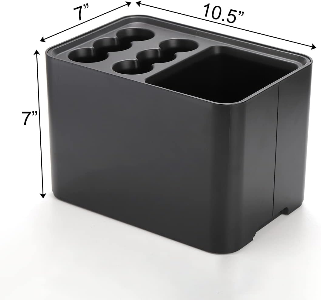 Black Entryway Umbrella Organiser with Removable Drip Tray - Image 2