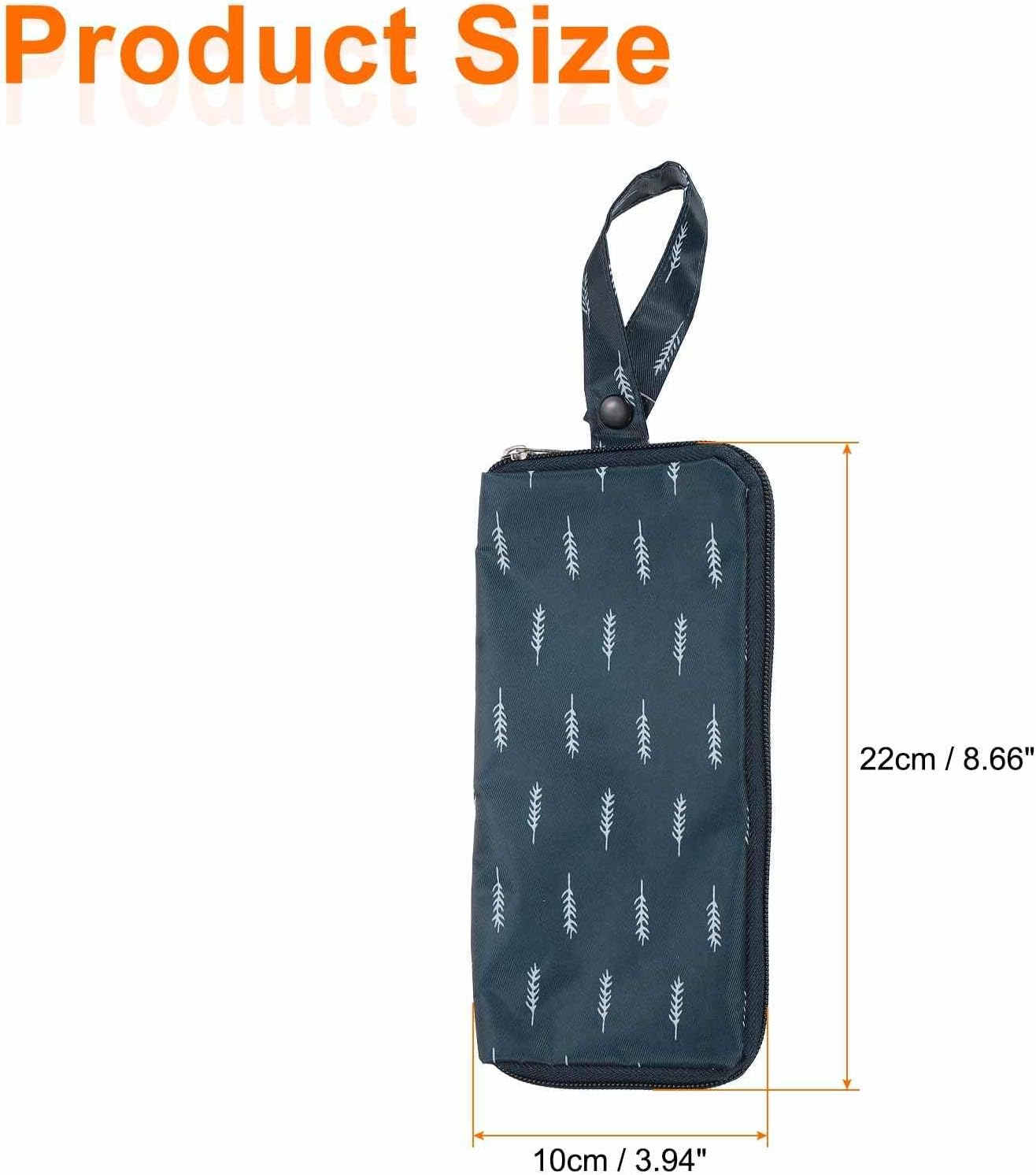 Navy 2-Piece Wet Umbrella Pouch Set, 3.9x8.7 in - Image 2