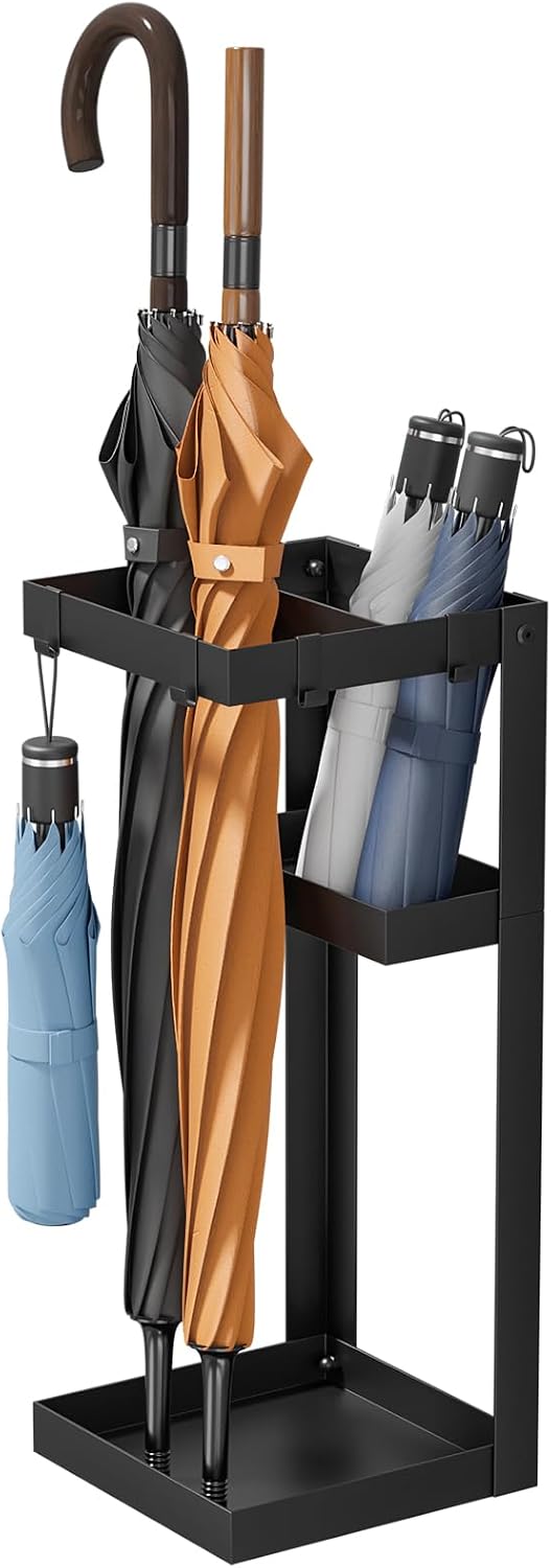 Metal Umbrella Stand for Stick and Travel Umbrellas - Image 2