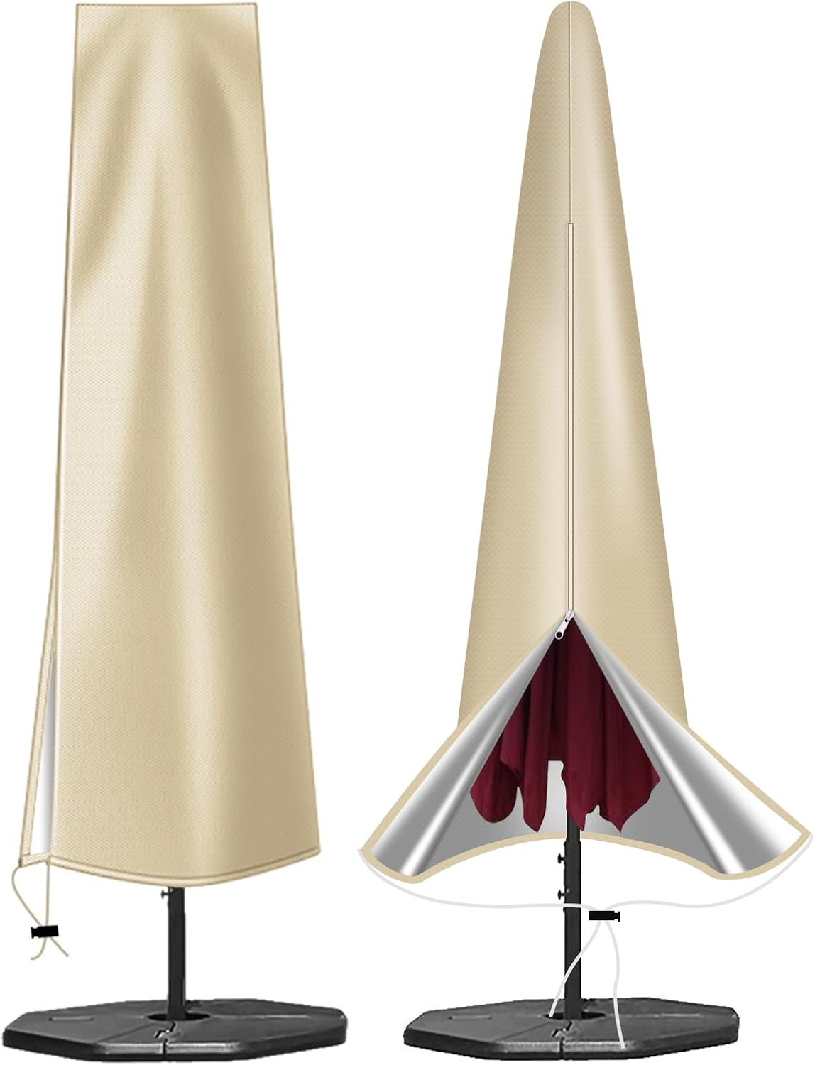 Waterproof Outdoor Parasol Cover for 9–12 ft