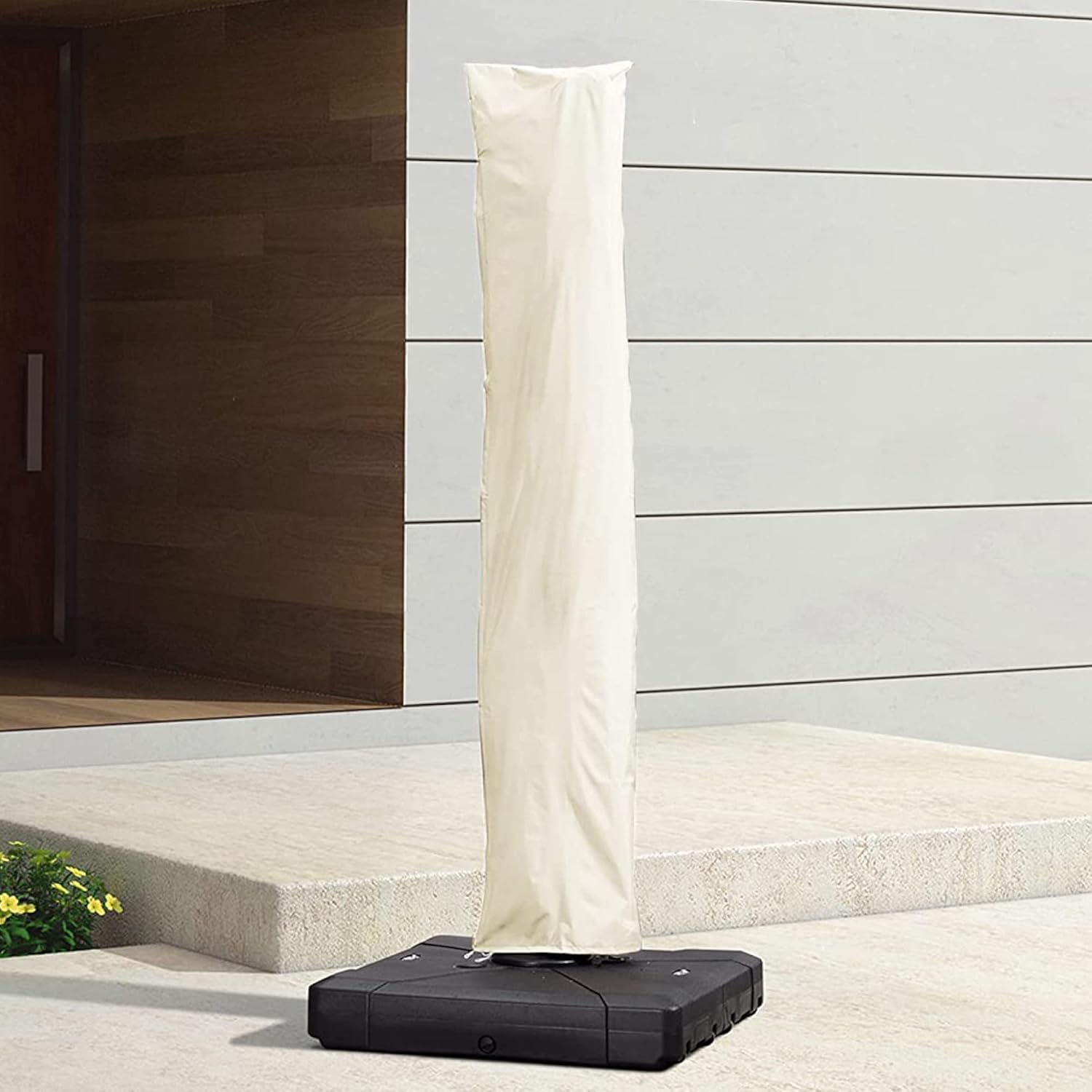 Cream Medium Cantilever Parasol Cover with Zip