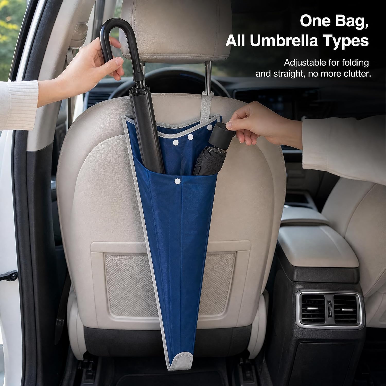 Back-Seat Car Umbrella Holder and Organiser - Image 2
