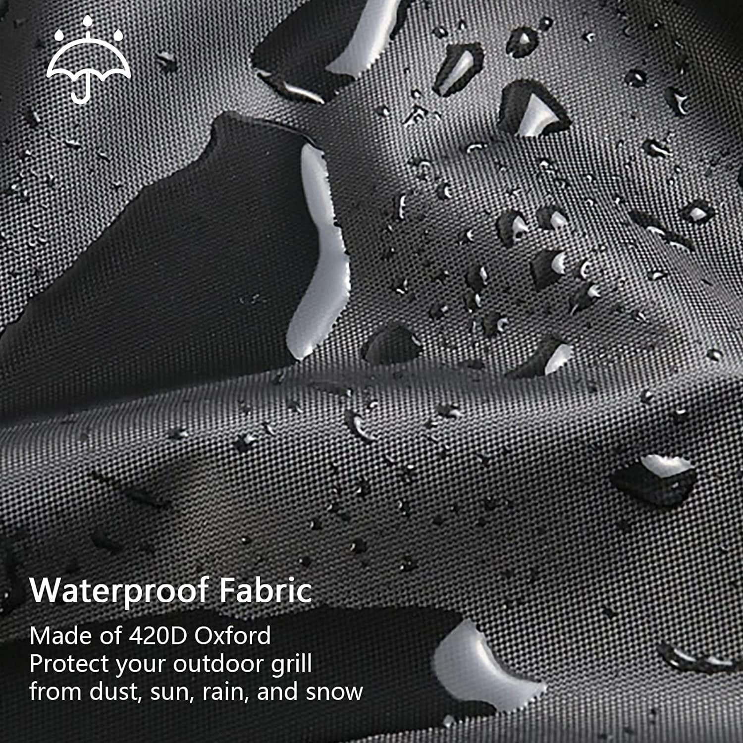 Outdoor Parasol Cover with Zip and Storage Pouch - Image 2