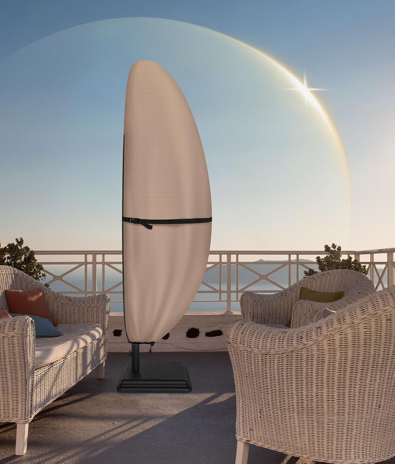 Waterproof Outdoor Offset Cantilever Parasol Cover